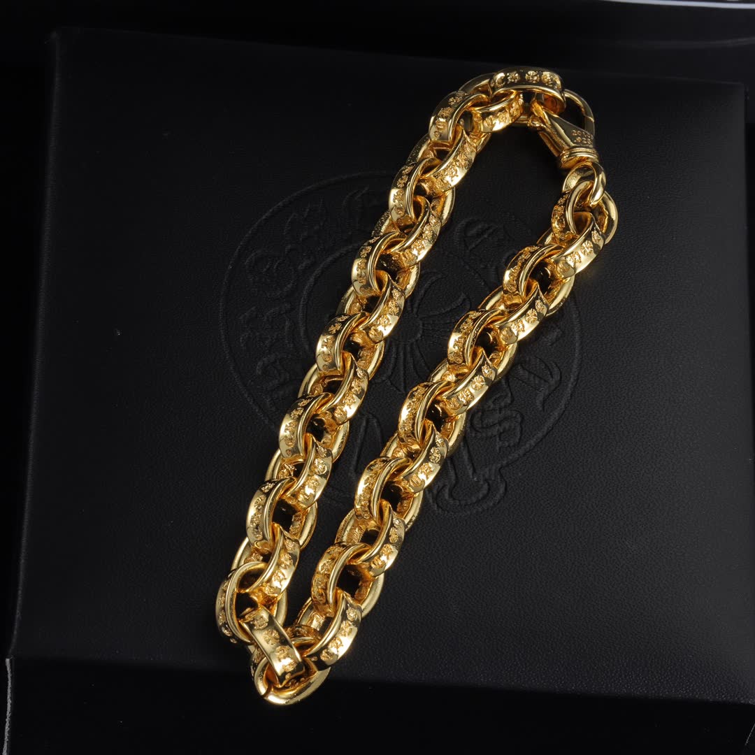 Chrome Hearts Roman Empire Gold Bracelet